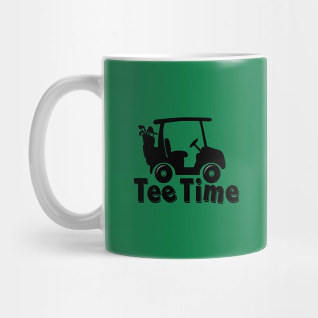 "Tee Time" Tee Shirt for Golfers Funny Golfing by KevinWillms1